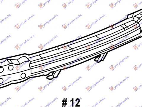 Armatura Bara Spate - Chevrolet Captiva 2007 , 96660254