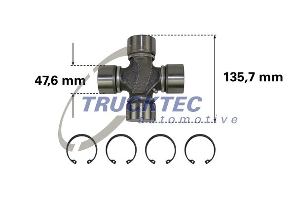 Articulatie, cardan (0534008 TRU) DAF,IVECO,MAN,RENAULT TRUCKS,VOLVO