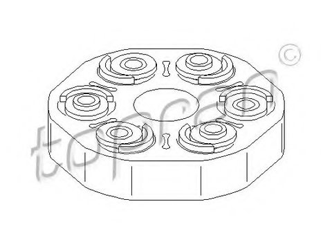 Articulatie cardan 500 807 TOPRAN pentru Bmw Seria 7 Bmw Seria 5 Bmw Seria 3 Bmw X3