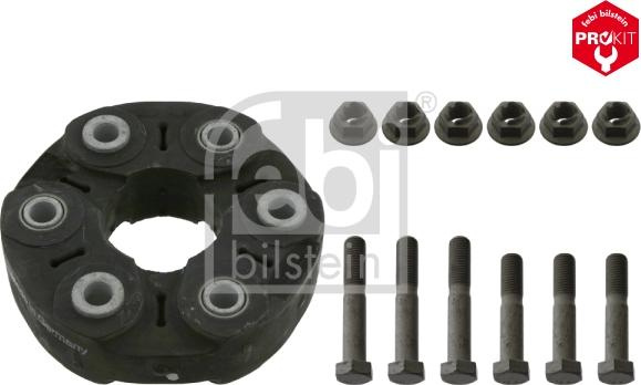 Articulatie. cardan Cuplarea elastica a arborelui elicei din spate surub BMW 1 E81 1 E82 1 E87 1 E88 3 E90 3 E BMW 7 - V (F01, F02, F03, F04), Sedan, 02.2008 - 12.2015 Febi Bilstein 43527