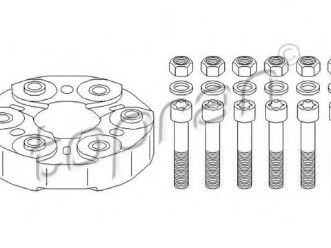 Articulatie, cardan MERCEDES-BENZ S-CLASS (W221) (2005 - 2013) TOPRAN 401 897