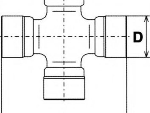 Articulatie, cardan MITSUBISHI DELICA bus (LO3_P/G, L0_2P), MITSUBISHI DELICA bus (P0_W, P1_W, P2_W), MITSUBISHI PAJERO/SHOGUN I (L04_G, L14_G) - HERT