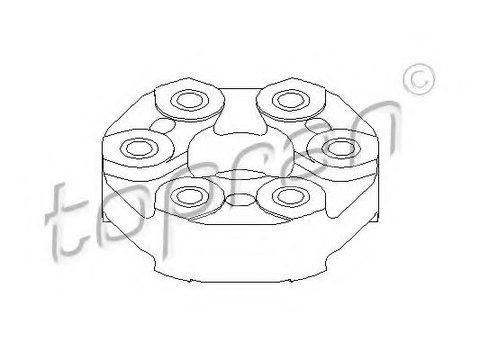 Articulatie, cardan OPEL OMEGA A combi (66_, 67_) (1986 - 1994) TOPRAN 200 788