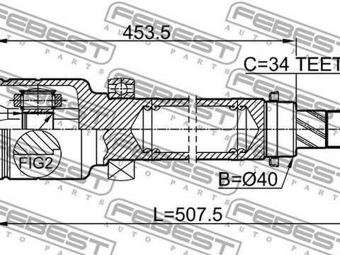 Articulatie planetara 2111-CB8RH FEBEST pentru Ford Focus