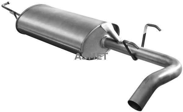 ASMET Toba esapament finala 25.011 la masina SUZUKI GRAND VITARA II (JT, TE, TD) J20A 1995cc 140cp 103kW 2005 2006 2007 2008 2009 2010 2011 2012 2013 2014 2015