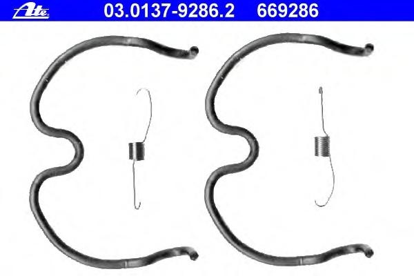 Ate set accesorii saboti frana pt opel agila (a) b
