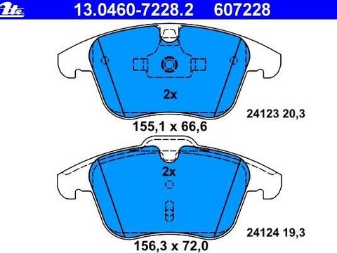 Ate set placute frana fata pt volvo s60,s80,v60,v70,xc70