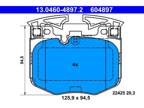 ATE set placute frana,frana disc