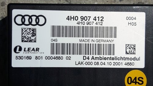 Audi A8 4H A6 4G A7 4G Modul Lumina Ambi