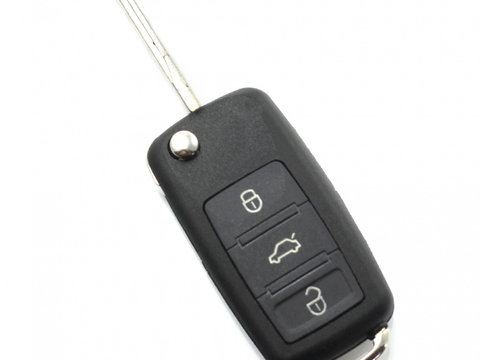 Audi A8 - Carcasa cheie tip briceag cu 3 butoane, fara buton de panica - CARGUARD