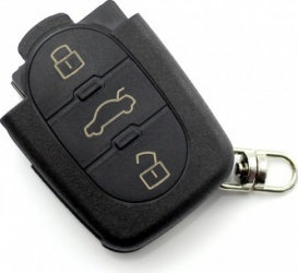 Audi - carcasa cheie cu 3 butoane baterie 1616