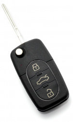 Audi - carcasa cheie tip briceag cu 3+1 butoane 1 