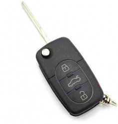 Audi - carcasa cheie tip briceag cu 3+1 butoane bu