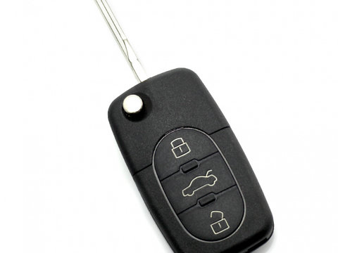 Audi - Carcasa cheie tip briceag, cu 3 butoane - baterie 2032 - CARGUARD