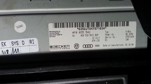 Audi MMI 2G Navigatie Radio K-BOX A8 A6 