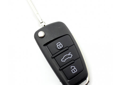 Audi - model nou - carcasa cheie tip briceag, cu 3 butoane - CARGUARD