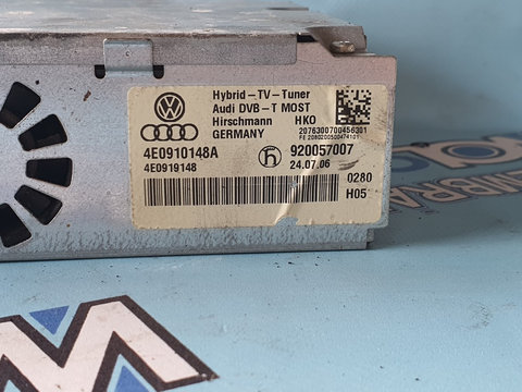 Audi tv tuner A6 C6 4F, Q7 4L, A8 D3 4e0910148