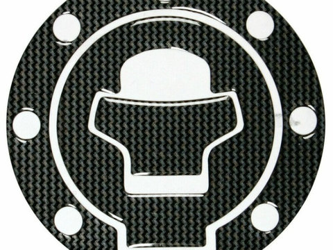 Autocolant protector pentru buson rezervor motocicleta Carbon Suzuki 7 gauri LAMOT90009