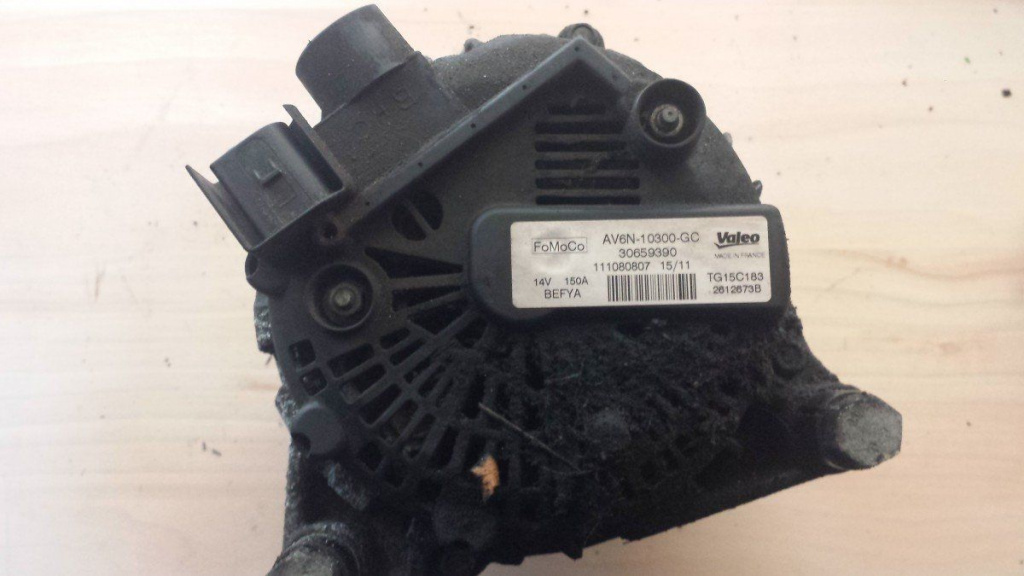 AV6N-10300-GC, alternator Valeo Ford Focus 3, 1.6 tdci, T1DA, T1DB