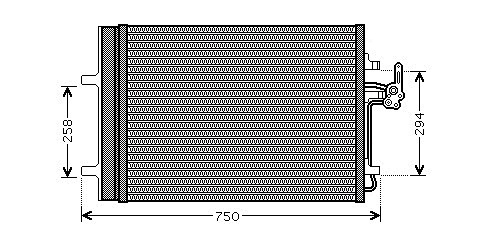 AVA QUALITY COOLING Condensator, climatizare FDA5427D pentru masina VOLVO V60 I (155) 2010 2011 2012 2013 2014 2015 2016 2017 2018