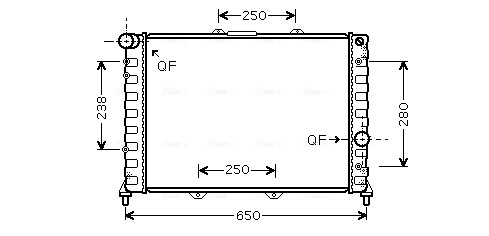 AVA QUALITY COOLING Radiator, racire motor ALA2091 compatibil cu ALFA ROMEO 156 (932_) 2000 2001 2002 2003 2004 2005