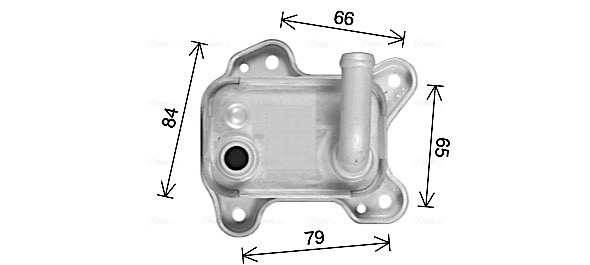 AVA QUALITY COOLING Radiator ulei, ulei motor OL3715 la OPEL MERIVA A microbus (X03) 2003 2004 2005 2006 2007 2008 2009 2010