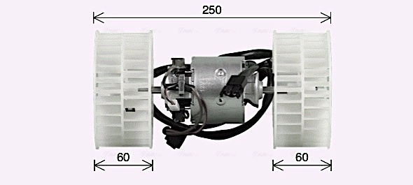 AVA QUALITY COOLING Ventilator, habitaclu MS8768 pentru masina MERCEDES-BENZ 190 (W201) 1982 1983 1984 1985 1986 1987 1988 1989 1990 1991 1992 1993