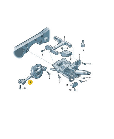 Ax coloana volan Audi A4 B8 2008-2016 8K1419753H 