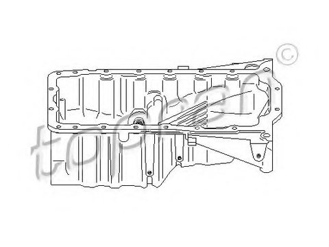 Baie de ulei 110 958 TOPRAN pentru Audi A4 Vw Passat Audi A6 Skoda Superb