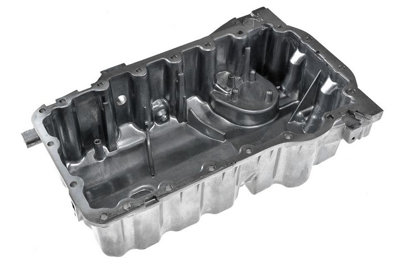 BAIE DE ULEI VW EOS 2006->2015 , cu alezaj pentru senzor nivel ulei, cu buson de golire ulei, Latime mm 280, Lungime mm 450, partea inferioara, pentru 2.0 TFSI-147 KW;