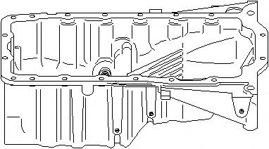 Baie ulei AUDI A4 limuzina (8D2, B5), VW PASSAT limuzina (3B2), AUDI A6 limuzina (4B2, C5) - TOPRAN 110 958