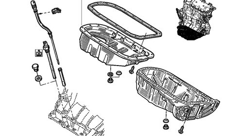 Baie ulei Dacia Logan 1.2 16v