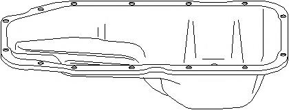 Baie ulei OPEL MONZA E (39_, 49_), OPEL KADETT E Cabriolet (43B_), OPEL KADETT E combi (35_, 36_, 45_, 46_) - TOPRAN 205 595