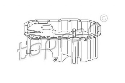 Baie ulei VW GOLF V 1K1 TOPRAN 112091 PieseDeTop