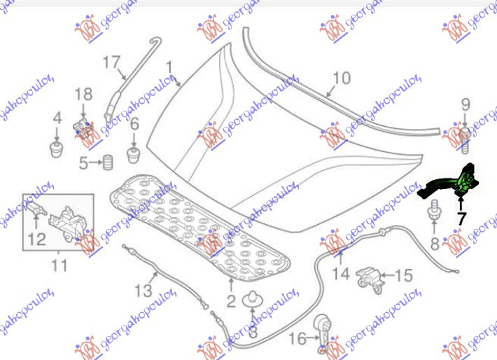 BALAMA CAPOTA (O) DR., KIA, KIA RIO H/B 20-, 423306141