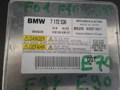 Balast droser xenon far BMW Seria 3, E90, E91, E92