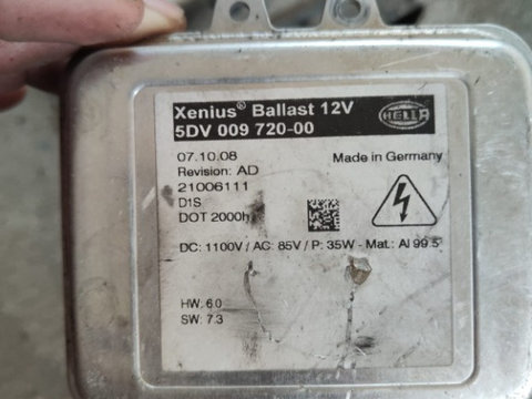 Balast Xenon OEM Compatibil Hella 5DV 009 720-00 Opel Insignia, Astra J