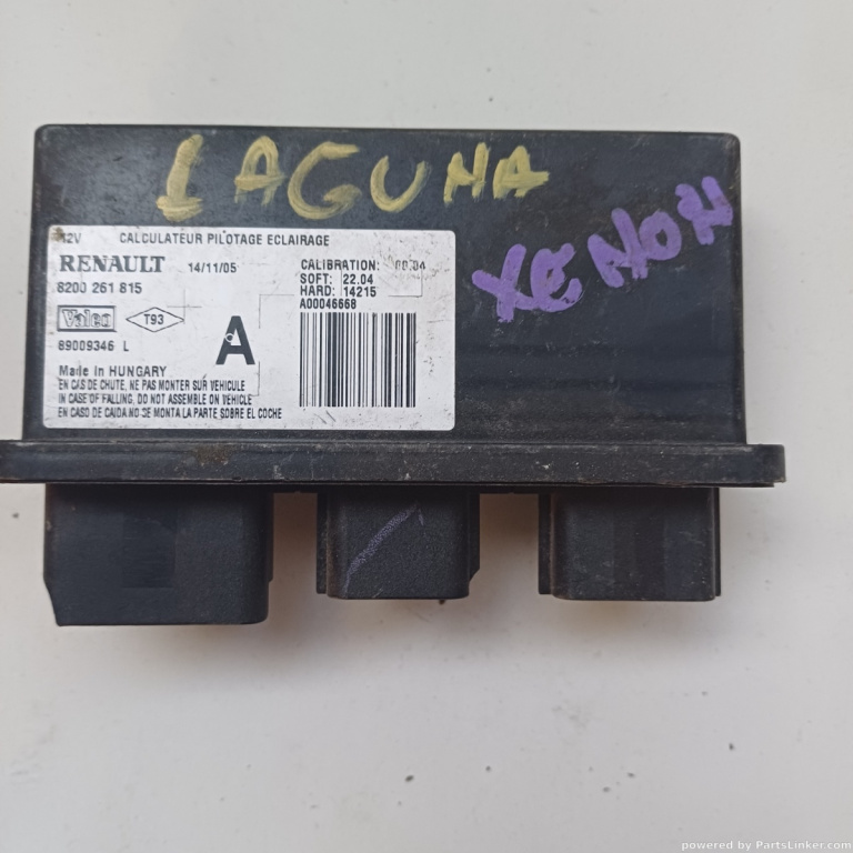 Balast Xenon RENAULT LAGUNA II (BG0/1_) [ 2001 - 2007 ] OEM 8200261815