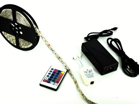 Banda LED 5m RGB 5050 kit Complet Telec.+Controller+Sursa AL-140807-13