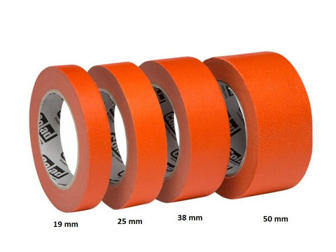 Banda mascare rosie COLAD Orange adeziv putere mare lungime 50 m, latime 38 mm, 6 buc la set