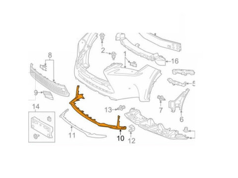 Bandou bara protectie Lexus Nx (Az10), 08.2014-, Fata, cromat, Aftermarket