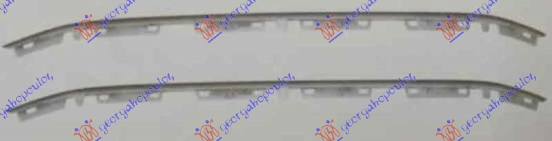 BANDOU SUPERIOR GRILA CROMAT (SET) , PEUGEOT, PEUGEOT 301 12-17, 632006700