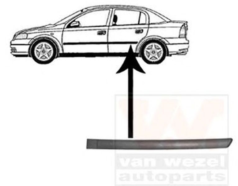 Bandou usa OPEL ASTRA G limuzina F69 VAN WEZEL 3742425
