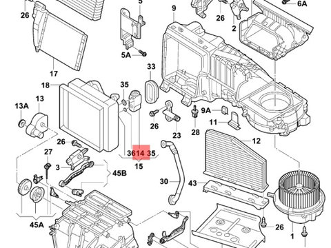 Bandou usa spate Audi A3 8L hatchback 2002 argintiu OEM 8L4853969