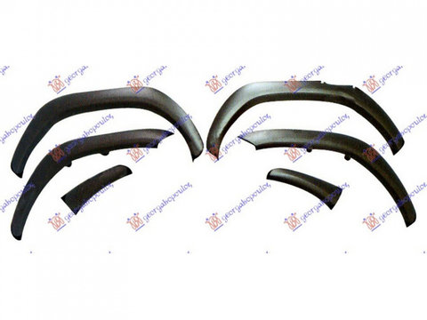 BANDOURI ARIPI TOYOTA HILUX 2015-> Bandouri aripi (SET 6PCS) PIESA NOUA ANI 2015 2016 2017 2018