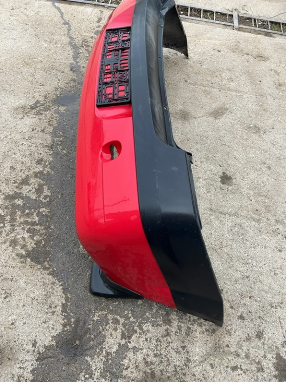 Bară protecție - Culoare: Roșu, Parte montare: Spate - Dacia Logan 1 generation [2004 - 2008] Sedan 1.5 D MT (70 hp)