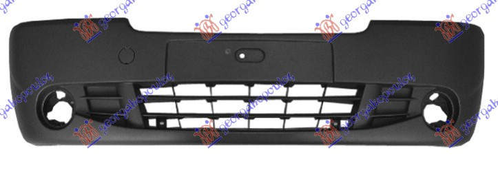 Bara de protectie fata grunduitã cenusie (w/fog lamp holes) pentru Renault Trafic 2006, 2007, 2008, 2009, 2010, 2011, 2012, 2013, 2014