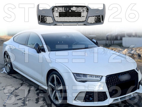 Bara Fata Compatibil Cu Audi A7 4G Facelift (2014-2017) RS7 Design Cu Grile V2