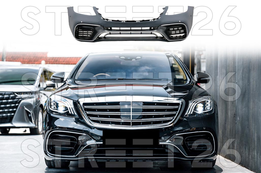 Bara Fata Compatibil Cu Mercedes S-Class W222 Facelift (2017-2020) S63 Design