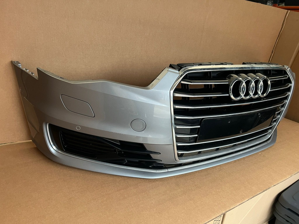 Bara fata completa cu grila radiator spalatoare faruri 4 senzori parcare Audi A6 C7 2016 facelift